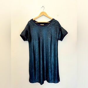Moulinette Souers Sequin T-Shirt Dress Large